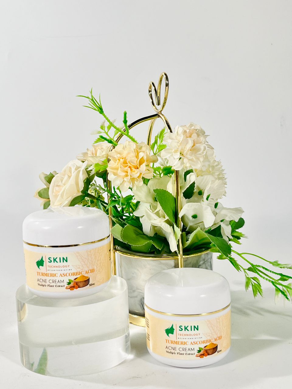 Turmeric Acne Cream with Vitamin C – Dark Spot & Blemish Control