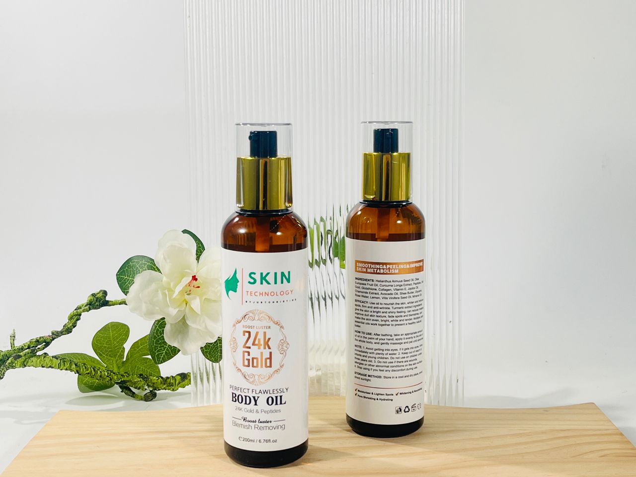 24K Gold Body Oil – Nourishing Glow Oil