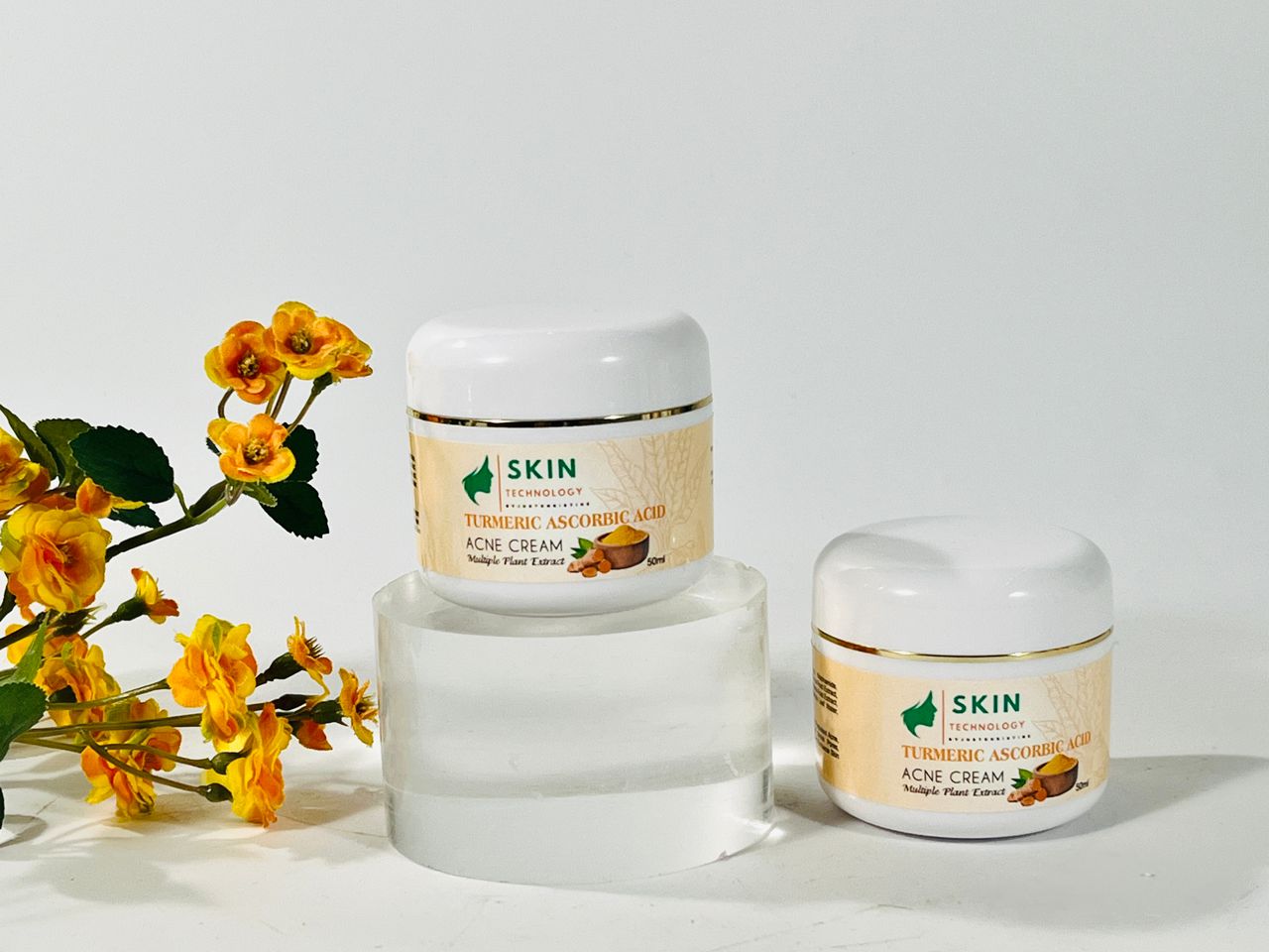 Turmeric Acne Cream with Vitamin C – Dark Spot & Blemish Control