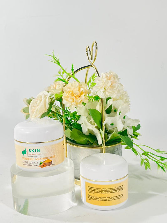Turmeric Acne Cream with Vitamin C – Dark Spot & Blemish Control